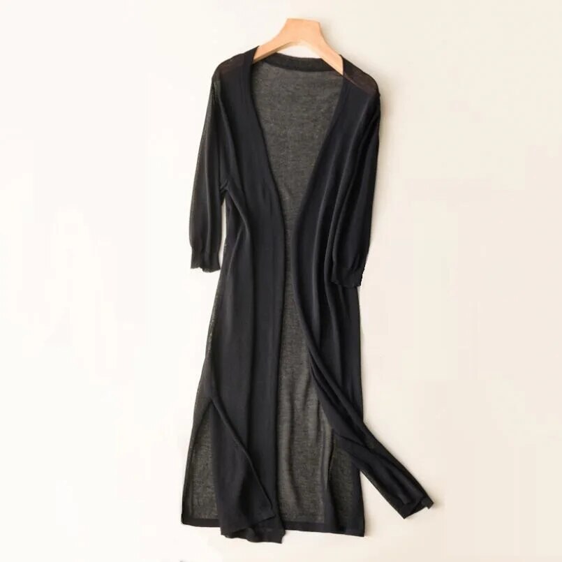 Langer Strickcardigan Damen Alyssa