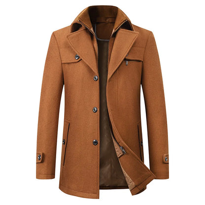 Herren Winterjacke Wasserdicht Schwarz Business