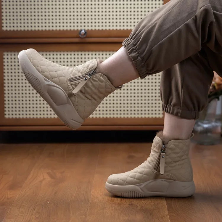 Warme Frauen Schneestiefel Dickes Profil