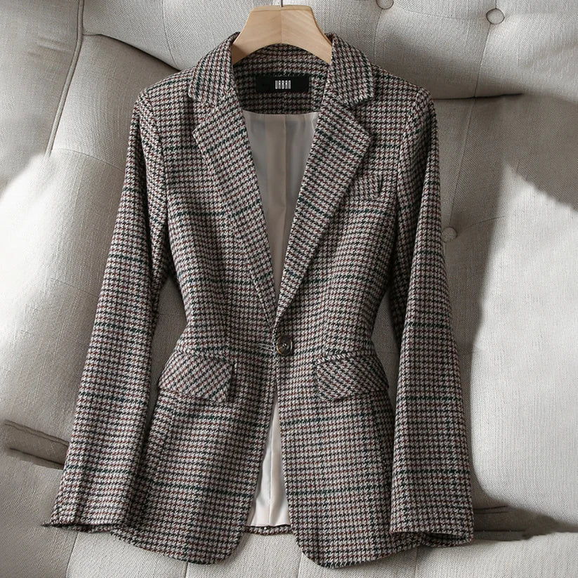 Modisches Karo Blazer für Damen