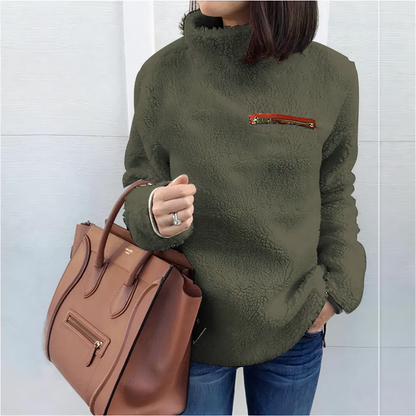 Stylischer Wollpullover mit Rollkragen