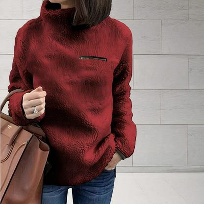 Stylischer Wollpullover mit Rollkragen