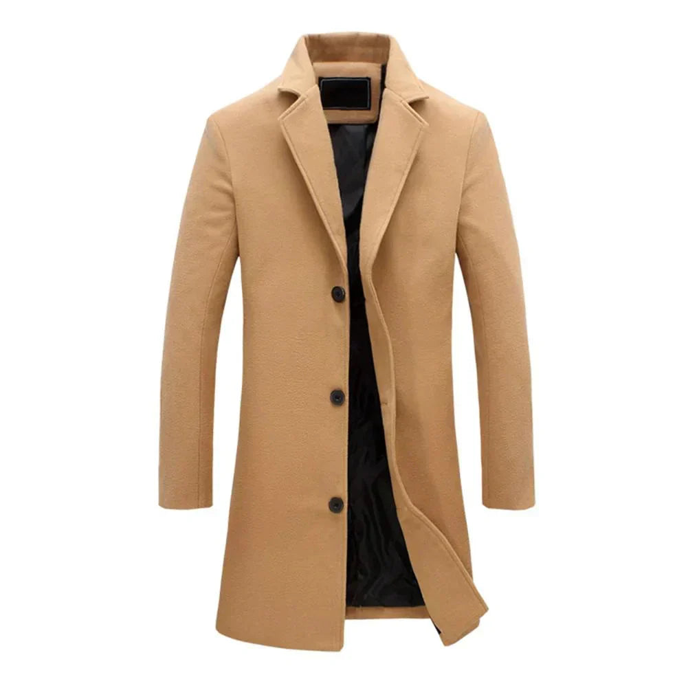 Herren Winterjacke Reverskragen Warm