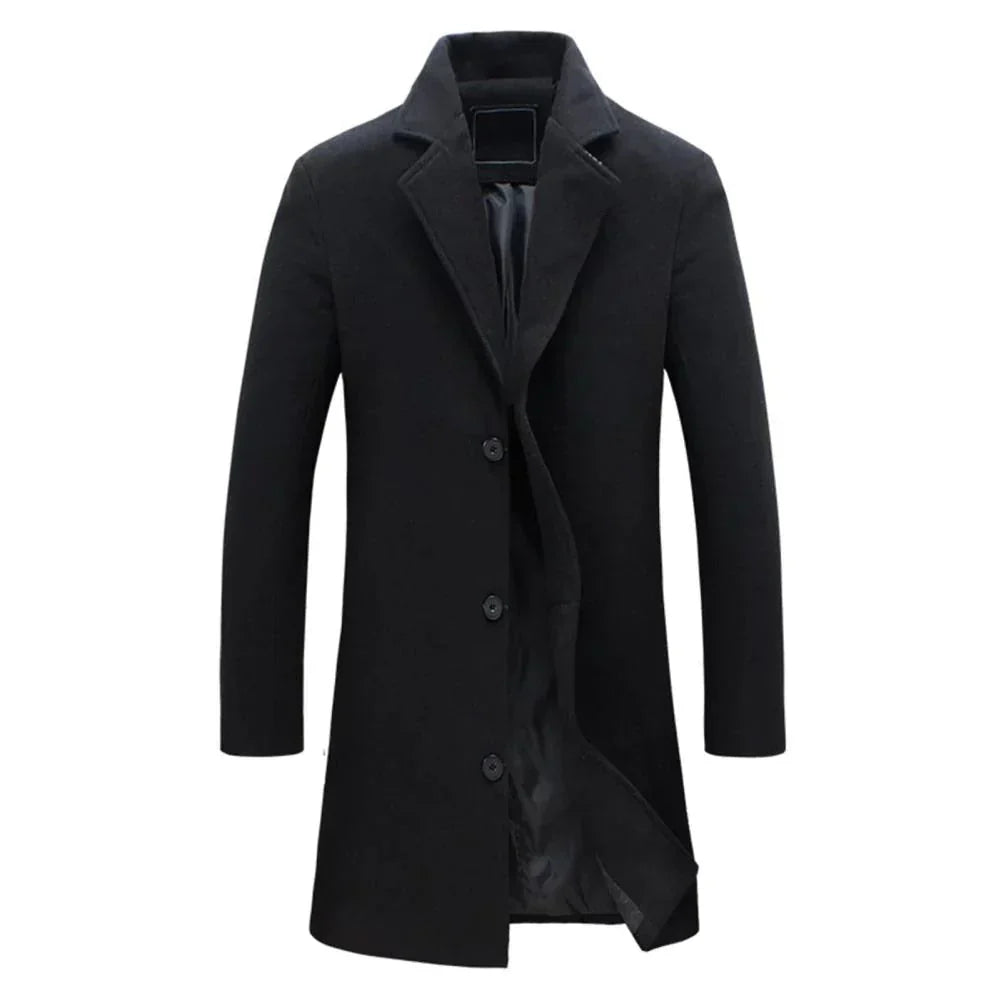 Herren Winterjacke Reverskragen Warm
