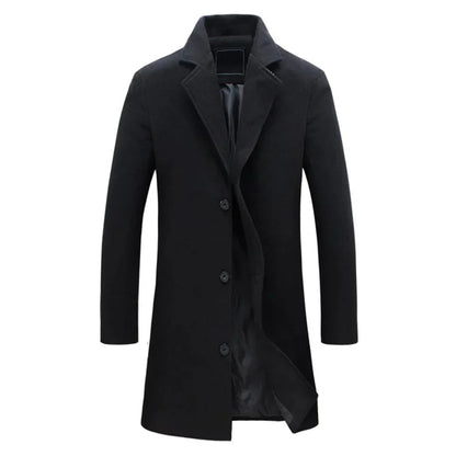 Herren Winterjacke Reverskragen Warm