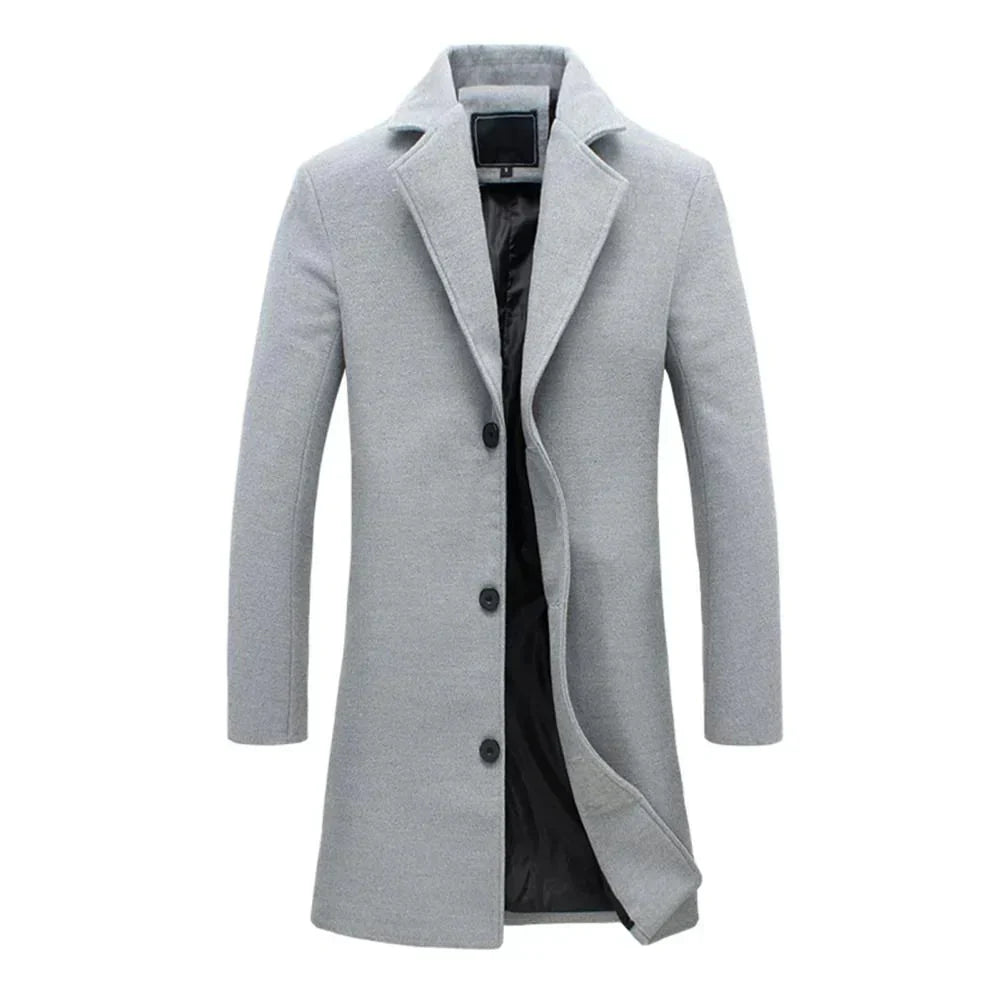 Herren Winterjacke Reverskragen Warm