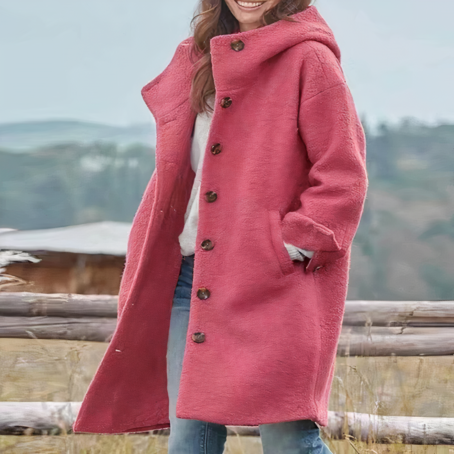 Eleganter Wollmantel Damen Schick