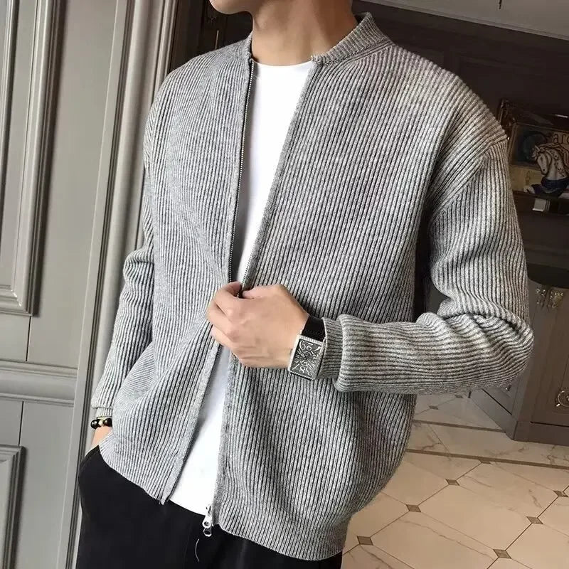 Elegantes Herrenjacken Modell Mit Reißverschluss
