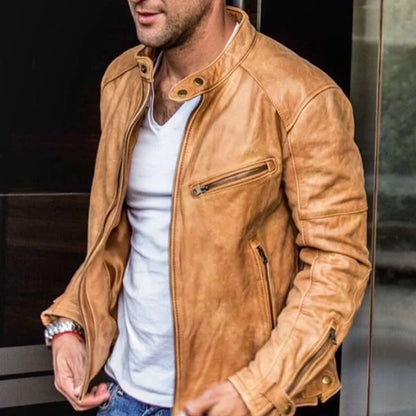 Lederjacke Elegant Wetterfest Azlan