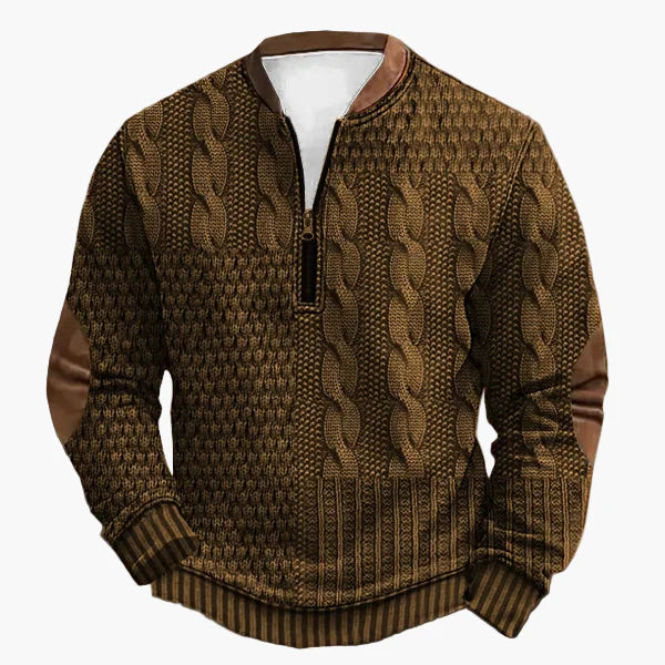 Strickpullover Herbst Winter Zopfmuster