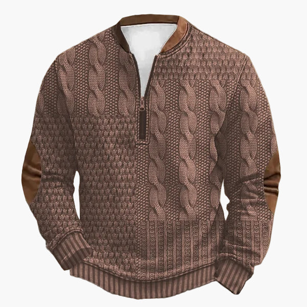 Strickpullover Herbst Winter Zopfmuster