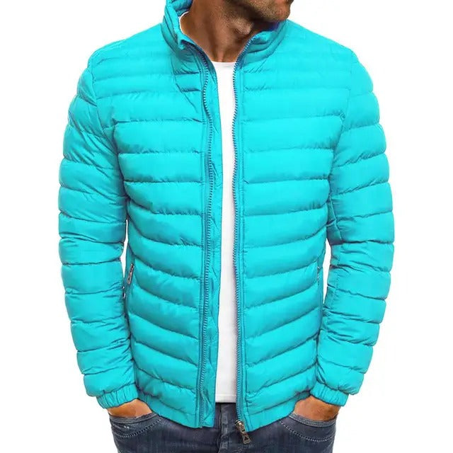 Herren Übergangsjacke Stehkragen Modern - IdealeKleiden
