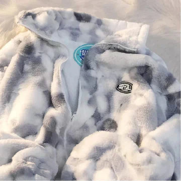 Warmes Winterkleid Langarm Hoher Kragen - IdealeKleiden