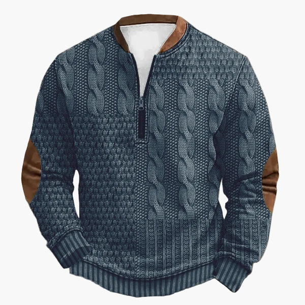 Strickpullover Herbst Winter Zopfmuster