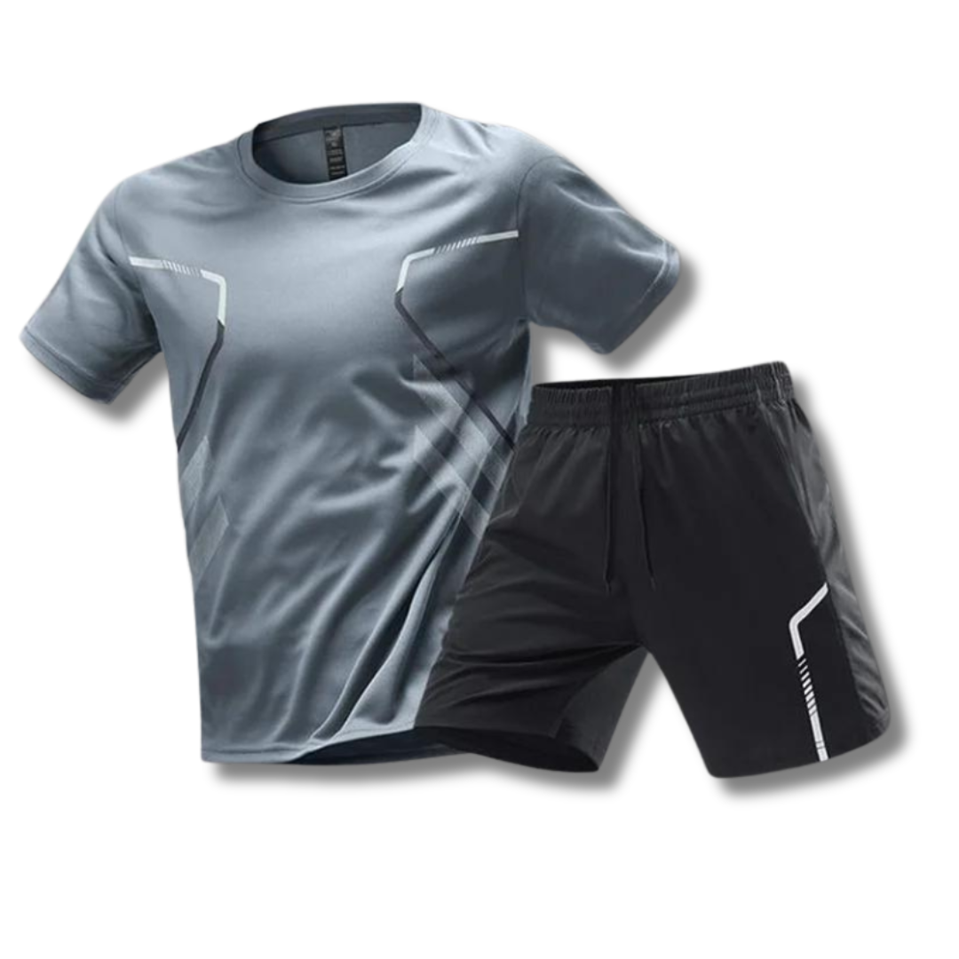 Fitness Set Herren: T-Shirt & Shorts Sportbekleidung