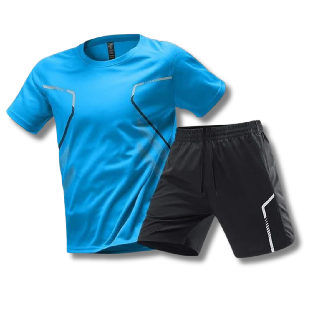 Fitness Set Herren: T-Shirt & Shorts Sportbekleidung