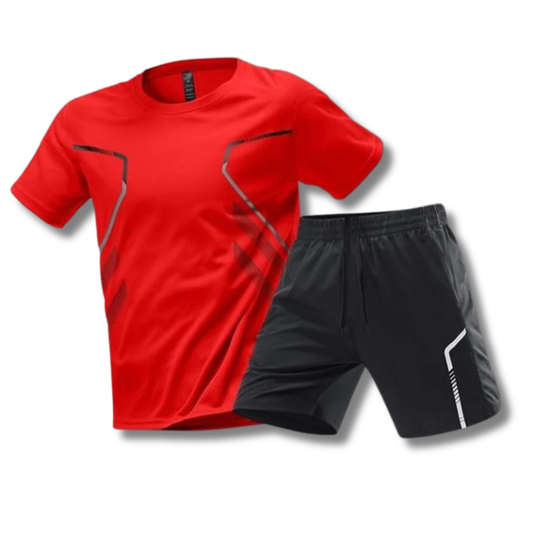 Fitness Set Herren: T-Shirt & Shorts Sportbekleidung