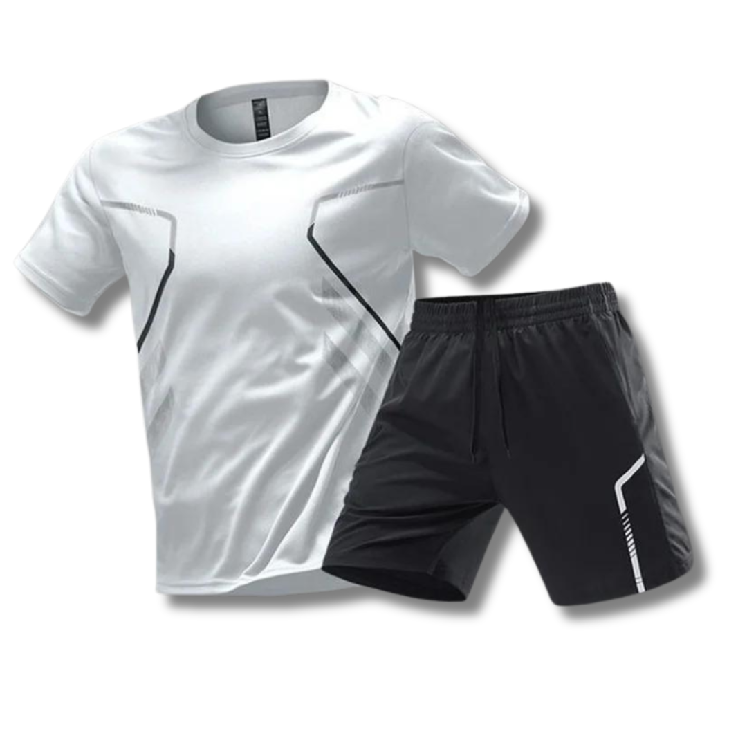 Fitness Set Herren: T-Shirt & Shorts Sportbekleidung