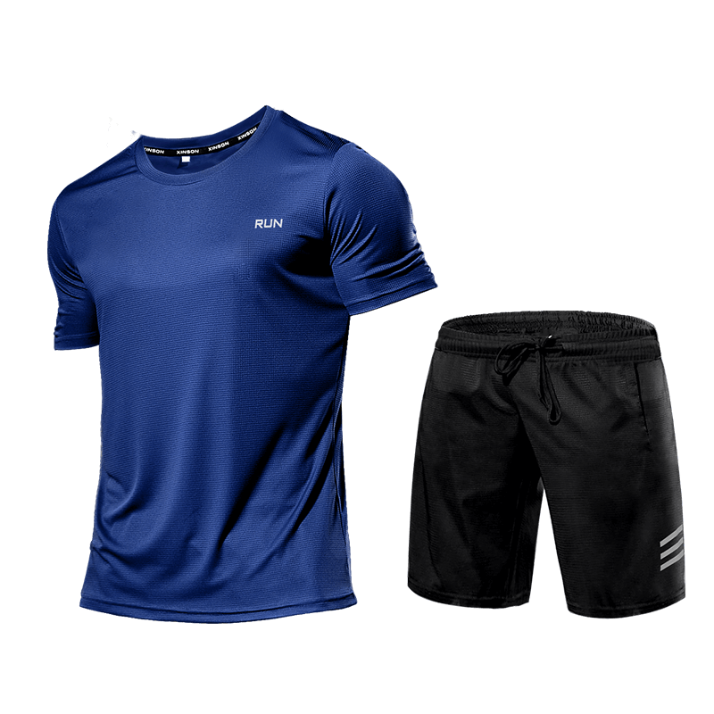 Fitness Set Herren - Zweiteiliger Sportanzug Shorts und T-Shirt