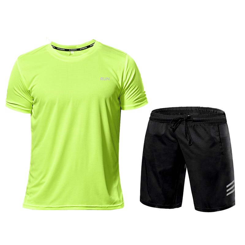 Fitness Set Herren - Zweiteiliger Sportanzug Shorts und T-Shirt