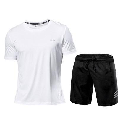 Fitness Set Herren - Zweiteiliger Sportanzug Shorts und T-Shirt