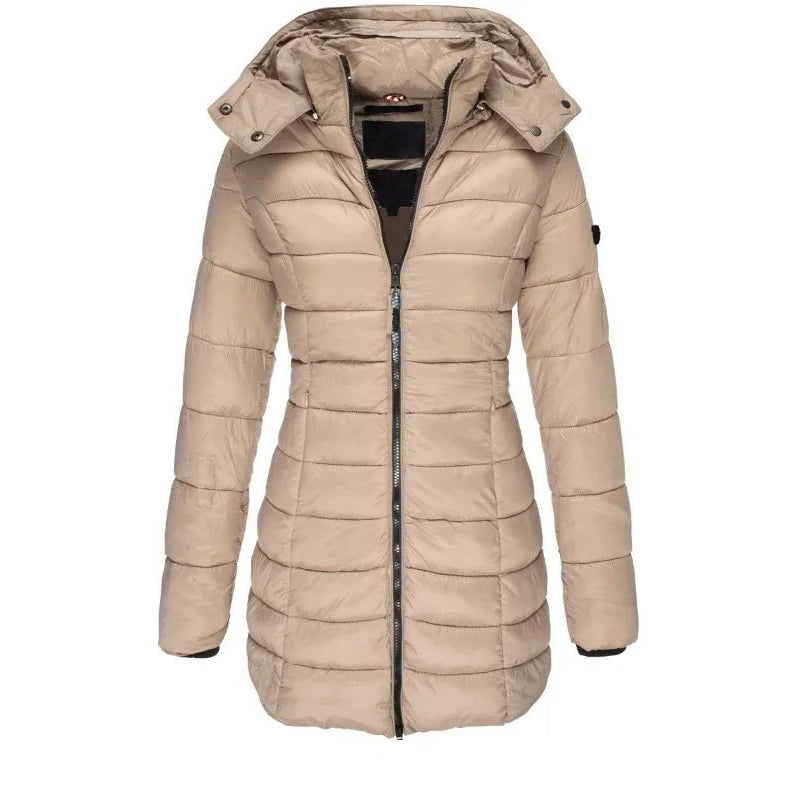Schicke Steppjacke Mit Kapuze Slim Fit
