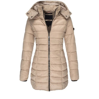 Schicke Steppjacke Mit Kapuze Slim Fit