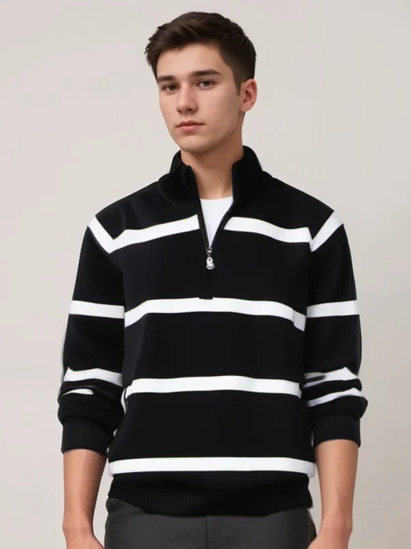 Weicher Baumwollpullover Sportlich