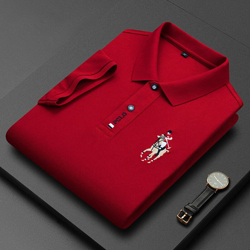 Polo-Shirt Gestickt Elegant Sportlich