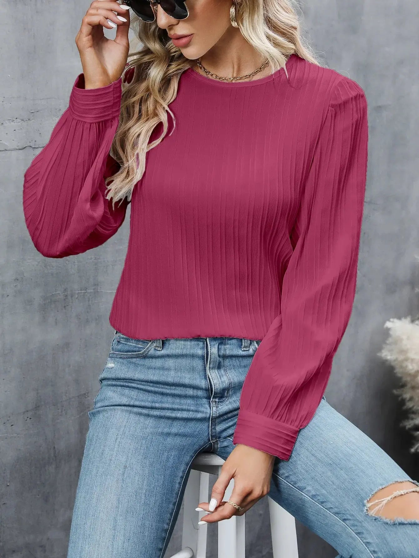 Elegante Damenbluse Zeitloser Stil