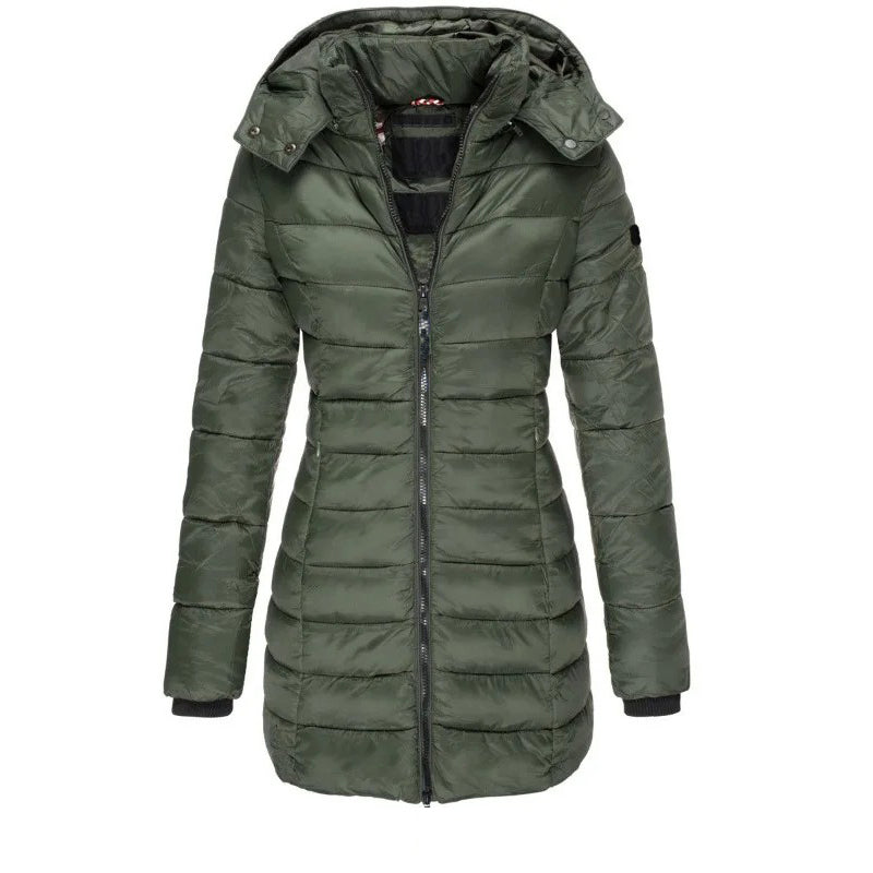 Schicke Steppjacke Mit Kapuze Slim Fit