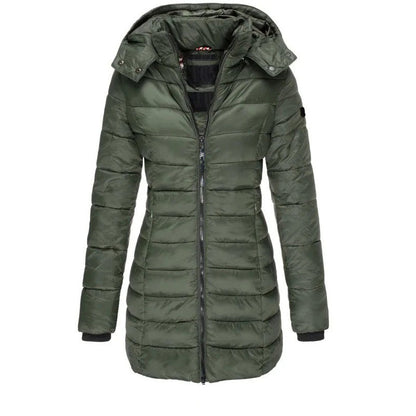 Schicke Steppjacke Mit Kapuze Slim Fit