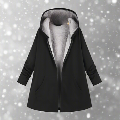 Wasserabweisende Winterjacke Kapuze Reißverschluss