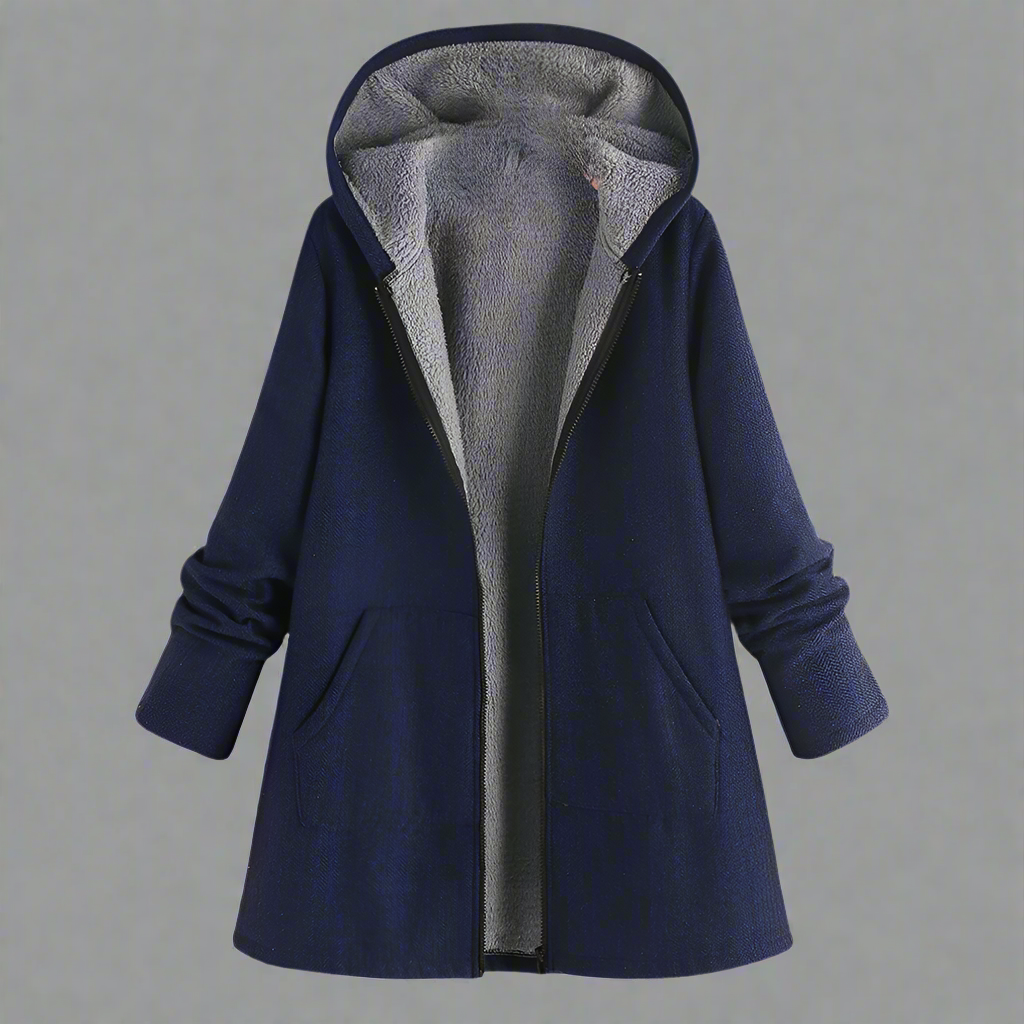 Wasserabweisende Winterjacke Kapuze Reißverschluss