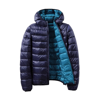Dünne Frauen Winterjacke Kapuze Puffer Mantel