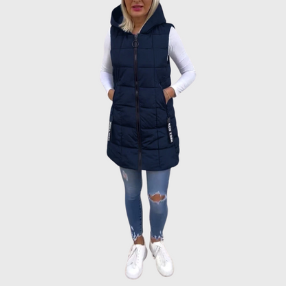 Damen Winterjacke Ärmellos Warm Isoliert