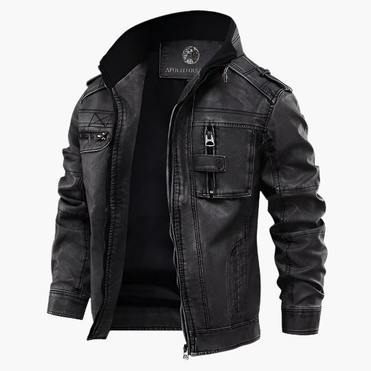Lederjacke Biker Style - Trendiger Klassiker für Männer