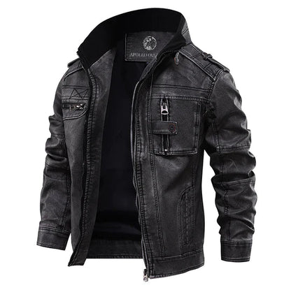 Kurze Lederjacke Schwarz Elegant