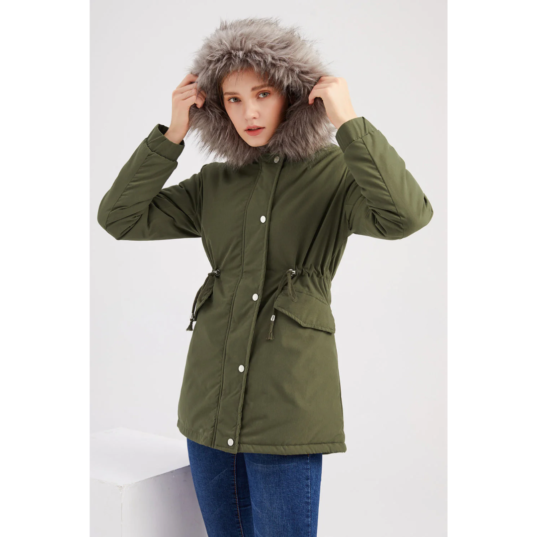 Stylische Damen-Parka Wintermantel Warm & Modern - IdealeKleiden
