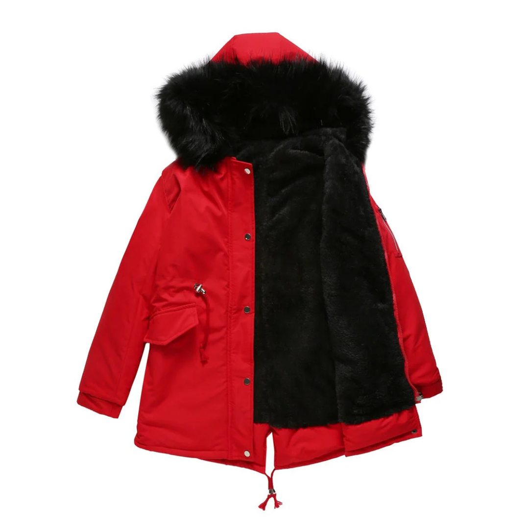 Stylische Damen-Parka Wintermantel Warm & Modern