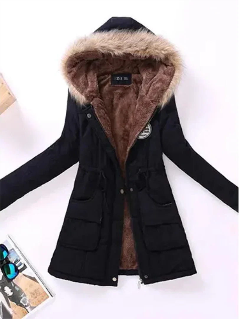 Frauen Winterjacke Kapuze Warm Isoliert