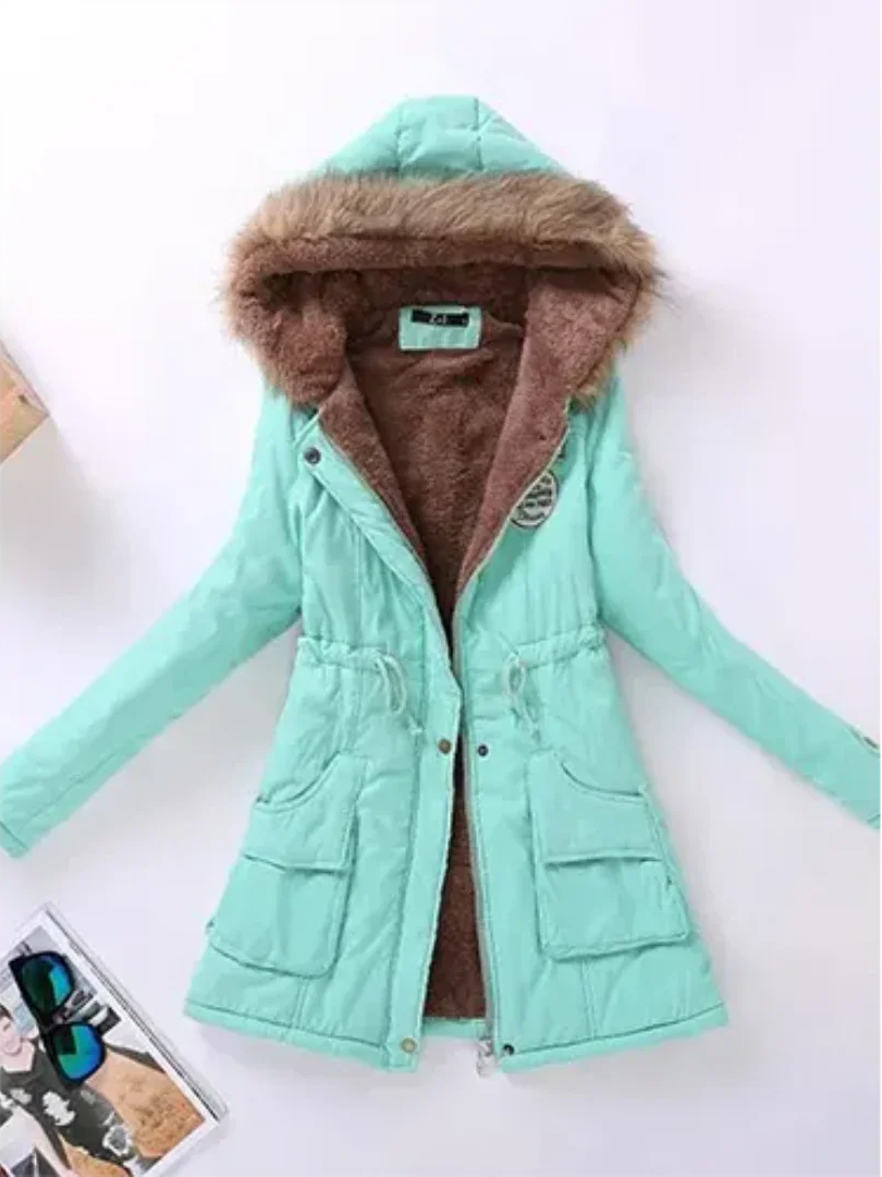 Frauen Winterjacke Kapuze Warm Isoliert