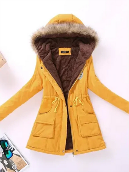 Frauen Winterjacke Kapuze Warm Isoliert