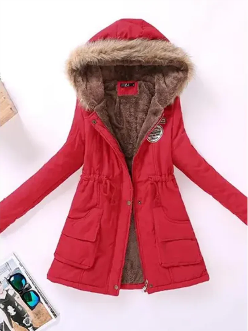 Frauen Winterjacke Kapuze Warm Isoliert