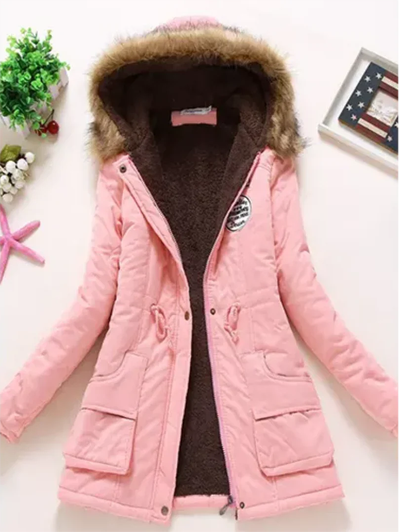 Frauen Winterjacke Kapuze Warm Isoliert