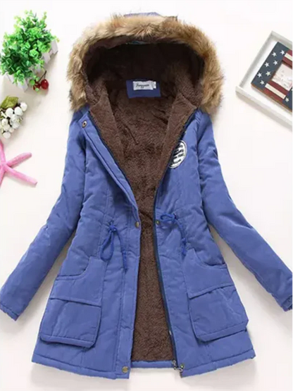 Frauen Winterjacke Kapuze Warm Isoliert