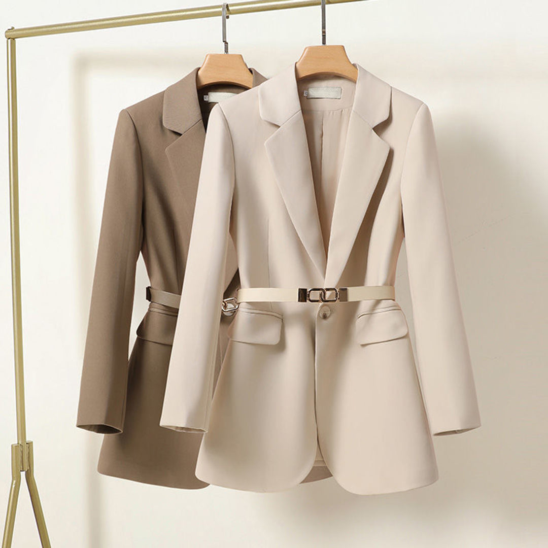 Stilvolle Blazer mit Gürtel Damen - IdealeKleiden