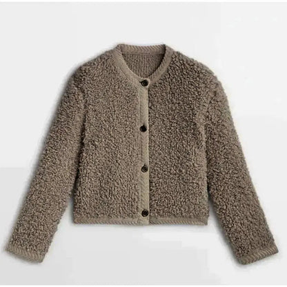 Damen Teddyweste Langarm Schnüren