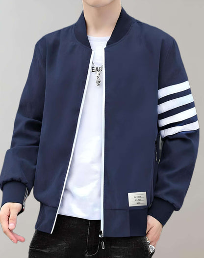 Lässige Uniformjacke Mit Stehkragen