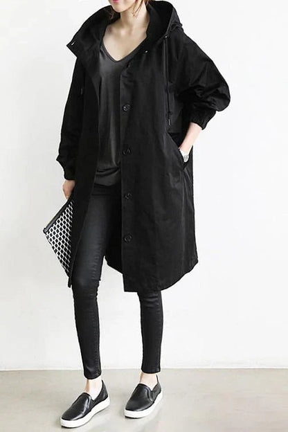 Damen Trenchcoat Große Größen Elegant Chic